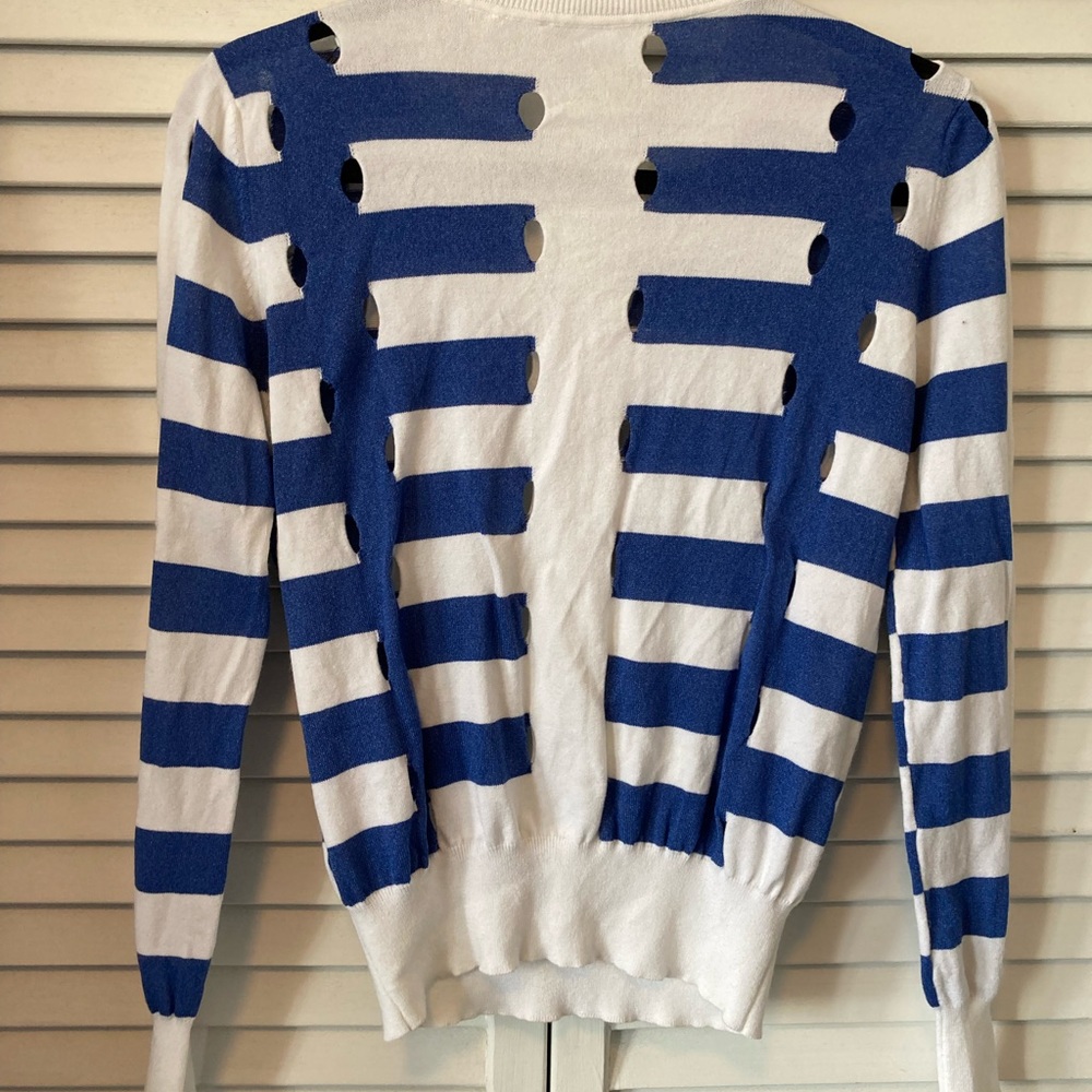 Sandro Light Knit Stripe Sweater - Picture 4 of 6